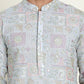 Embroidered Straight Kurtas For Men ( KO 5202 Blue )