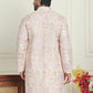 Embroidered Straight Kurtas For Men ( KO 5202 Peach )