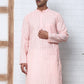 Men's Cotton Striped Kurta ( KO 5207 Peach ) [FF] [R-2-3]