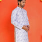 Sequin Embroidered Pure Cotton Kurtas ( KO 5208 Blue )