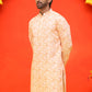 Sequin Embroidered Pure Cotton Kurtas ( KO 5208 Orange ) [FF] [I-1-4]