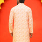 Sequin Embroidered Pure Cotton Kurtas ( KO 5208 Orange ) [FF] [I-1-4]
