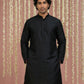 Premium Silk Solid Kurta ( ANMKO 5209Black )