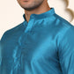 Premium Peacock Silk Kurtas ( KO 5209 Peacock ) [FF] [(636) BASEMENT]