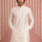 Premium Silk Solid Kurta ( ANMKO 5209White )