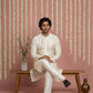 Premium Silk Solid Kurta ( ANMKO 5209White )
