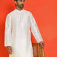 Solid Dupion Silk Kurtas for Men ( KO 5209 White )