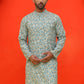 Men's Green Printed Kurtas ( KO 5210 Green )