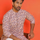Men's Purple Printed Kurtas ( KO 5210 Purple )
