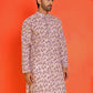 Men's Purple Printed Kurtas ( KO 5210 Purple )