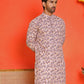 Men's Purple Printed Kurtas ( KO 5210 Purple )