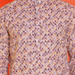 Men's Purple Printed Kurtas ( KO 5210 Purple )