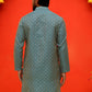 Jacquard Silk Straight Kurtas ( KO 5211 Blue )