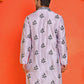 Chikankari Embroidered Kurtas For Men ( KO 5213 Purple )