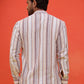Striped Cotton short Kurtas ( KO 5214 Purple )