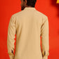 Solid Cotton Blend Short Kurta ( KO 5215 Beige )