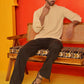 Solid Cotton Blend Short Kurta ( KO 5215 Beige )