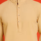 Solid Cotton Blend Short Kurta ( KO 5215 Beige )