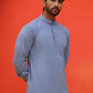 Solid Cotton Blend Short Kurta ( KO 5215 Blue )