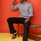 Solid Cotton Blend Short Kurta ( KO 5215 Grey )