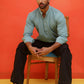Solid Cotton Blend Short Kurta ( KO 5215 Sky )
