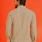 Checked Cotton short Kurtas ( KO 5217 Beige )
