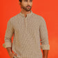 Checked Cotton short Kurtas ( KO 5217 Beige )