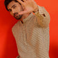 Checked Cotton short Kurtas ( KO 5217 Beige )