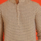 Checked Cotton short Kurtas ( KO 5217 Beige )