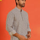 Checked Cotton short Kurtas ( KO 5217 Grey )