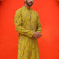 Printed Silk Blend Straight Kurtas ( KO 5218 Mustard )