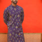 Printed Silk Blend Straight Kurtas ( KO 5218 Purple )
