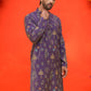 Printed Silk Blend Straight Kurtas ( KO 5218 Purple )