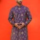 Printed Silk Blend Straight Kurtas ( KO 5218 Purple )