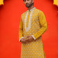 Embroidered Kurtas For Men ( KO 5220 Mustard )
