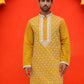 Embroidered Kurtas For Men ( KO 5220 Mustard )