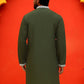 Embroidered Kurtas For Men ( KO 5220 Olive )