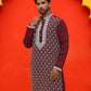 Embroidered Kurtas For Men ( KO 5220 Purple )