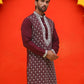 Embroidered Kurtas For Men ( KO 5220 Purple )