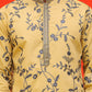 Chikankari Embroidered Kurtas For Men ( KO 5221 Yellow )