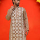 Embroidered Kurtas For Men ( KO 5223 Brown )