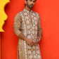 Embroidered Kurtas For Men ( KO 5223 Brown )