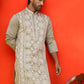 Embroidered Kurtas For Men ( KO 5223 Grey )