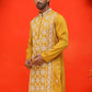 Embroidered Kurtas For Men ( KO 5223 Mustard )