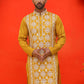 Embroidered Kurtas For Men ( KO 5223 Mustard )