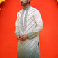Ombre Printed & Embroidered Kurtas ( KO 5224 Grey )
