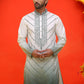 Ombre Printed & Embroidered Kurtas ( KO 5224 Grey )