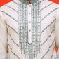 Ombre Printed & Embroidered Kurtas ( KO 5224 Grey )