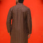Embroidered straight Kurtas For Men ( KO 5225 Coffee )
