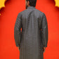 Embroidered straight Kurtas For Men ( KO 5225 Grey )